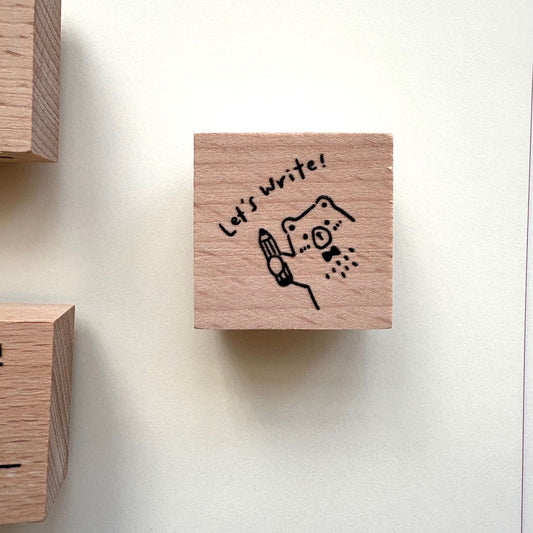 Eileen Tai Rubber Stamp - Beary Ordinary Day - Let's Write