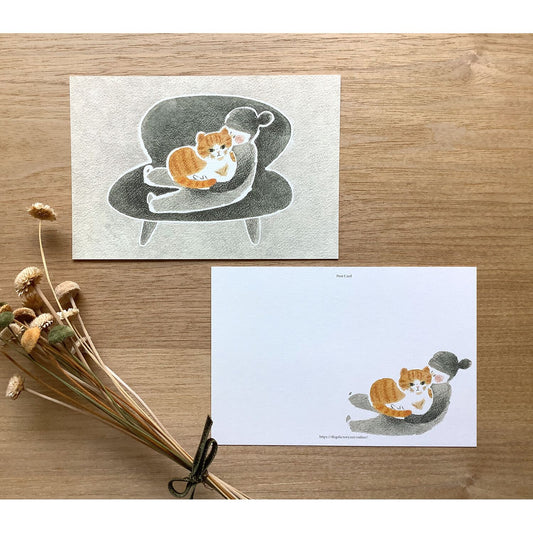 4Legs Postcard - Me and The Cat 02