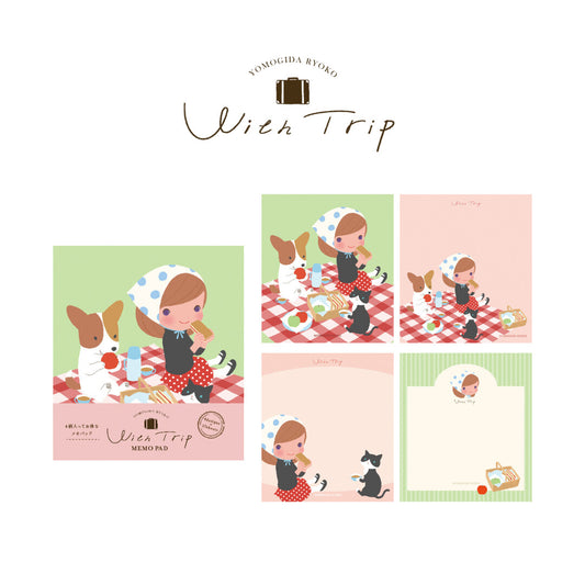 Ryoko Yomogida x Furukawa Paper Works With Trip Memo Pad - Picnic