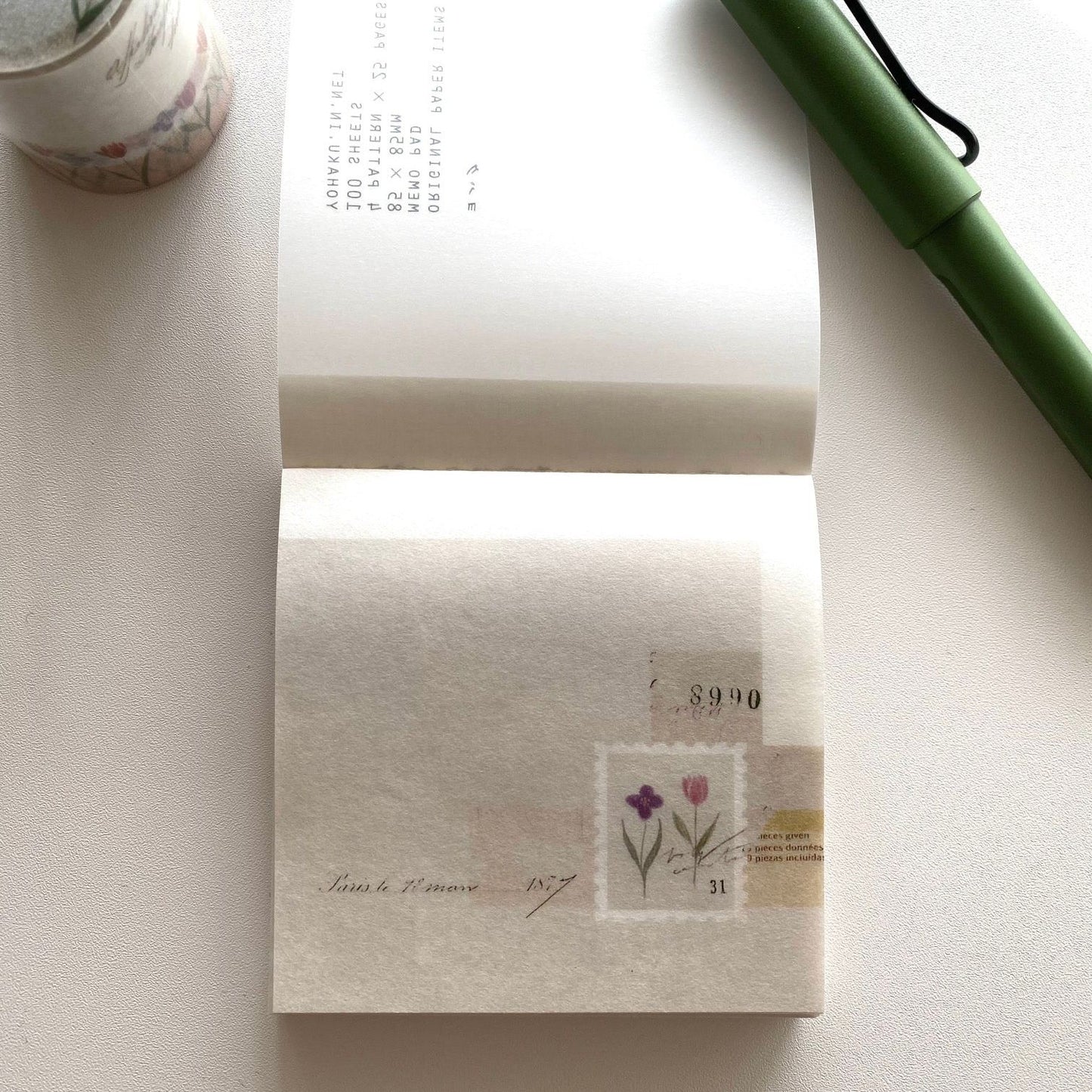 Yohaku Memo Pad - Garden
