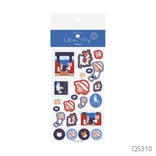 Ryoko Yomogida x Furukawa Paper Works With Trip Clear Sticker Sheet - Window
