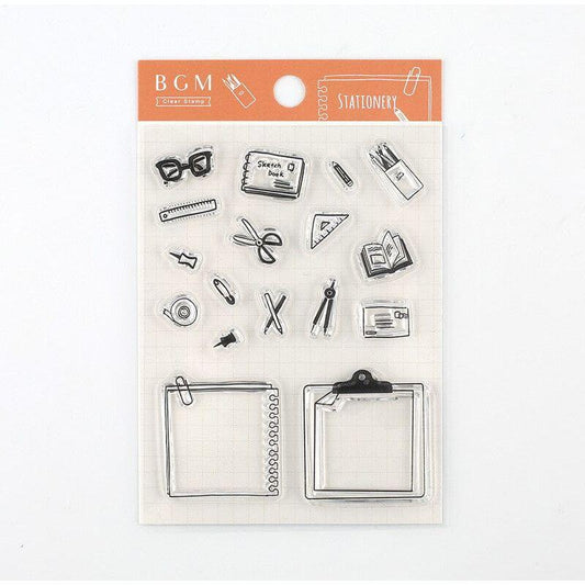 BGM Clear Acrylic Stamp Block, Grid - Small