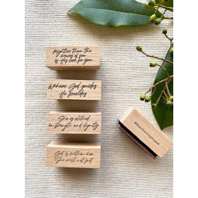 Black Milk Project Rubber Stamp Words Series (Christian-themed) - Fear not, for I am with you