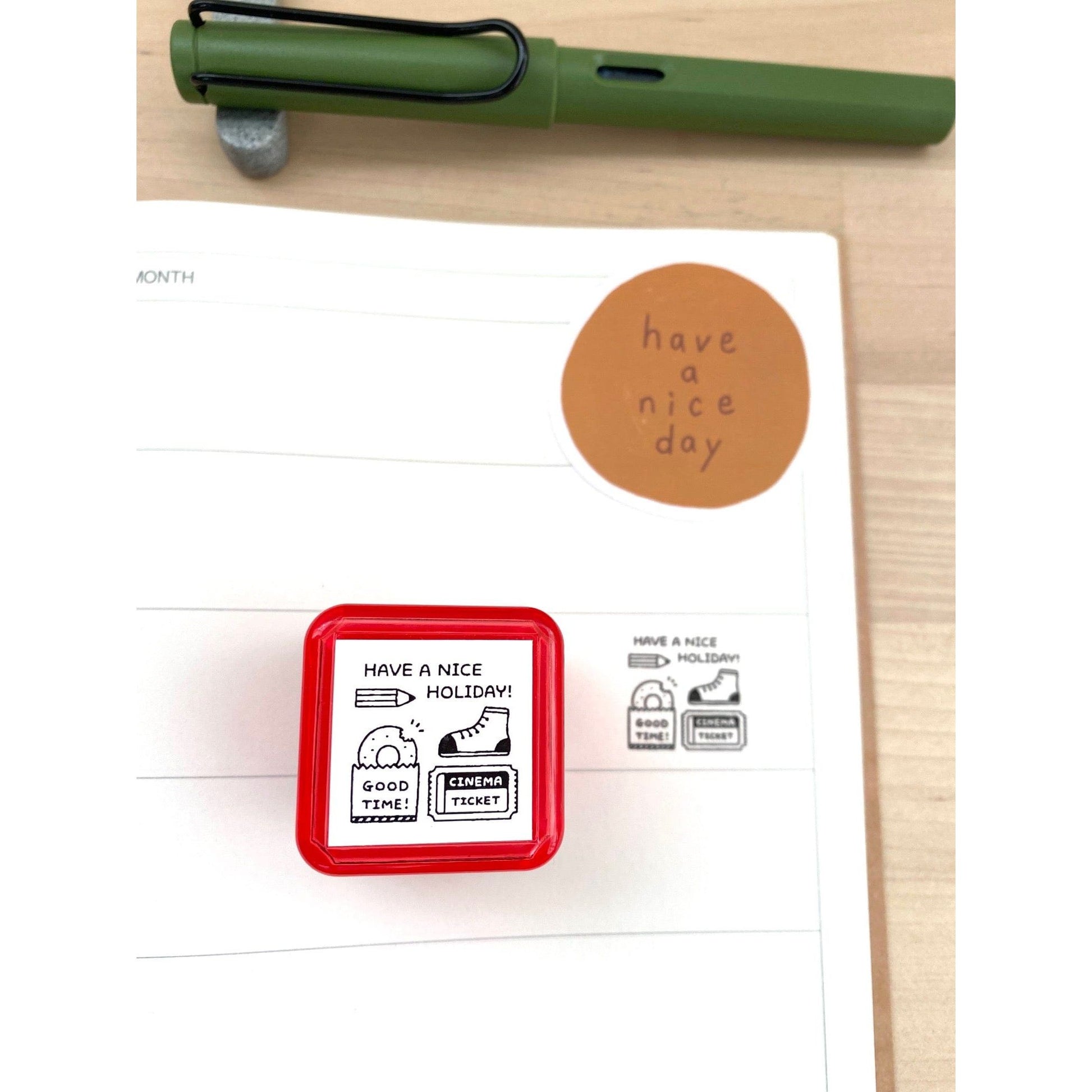 Eric Small Things Self Inking Stamp - Nice Holiday
