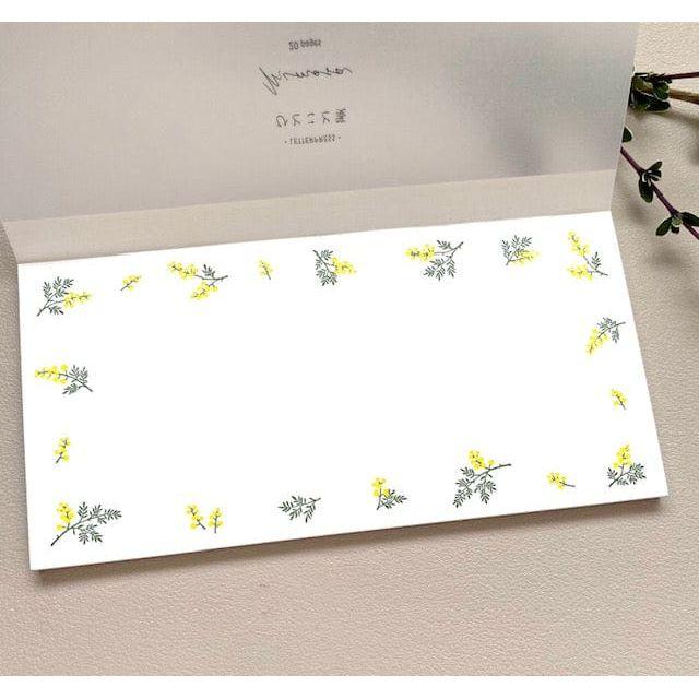 Hutte Paper Works Letterpress Memo Pad - Mimosa