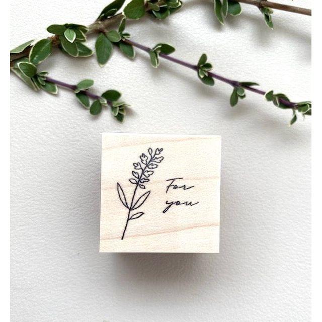 Hutte Paper Works Rubber Stamp – For You