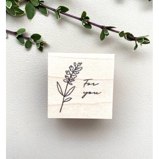 Hutte Paper Works Rubber Stamp – For You