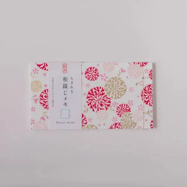 Japanese Hand-Bound Watoji Memo Pad – Yuzen #19