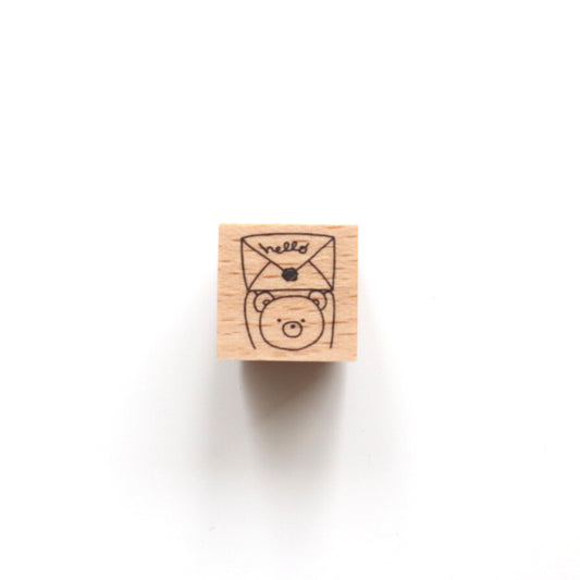 Forme. Rubber Stamp - Baby Kuma Hello