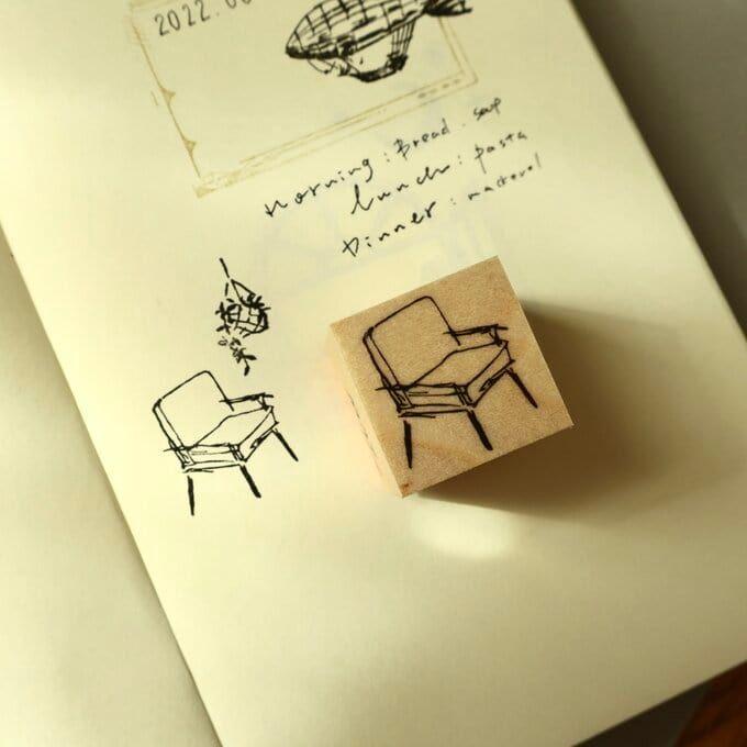 MA7stamp Rubber Stamp - Single Sofa