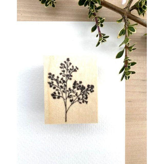 MA7stamp Rubber Stamp - Sprouting Green Leaves