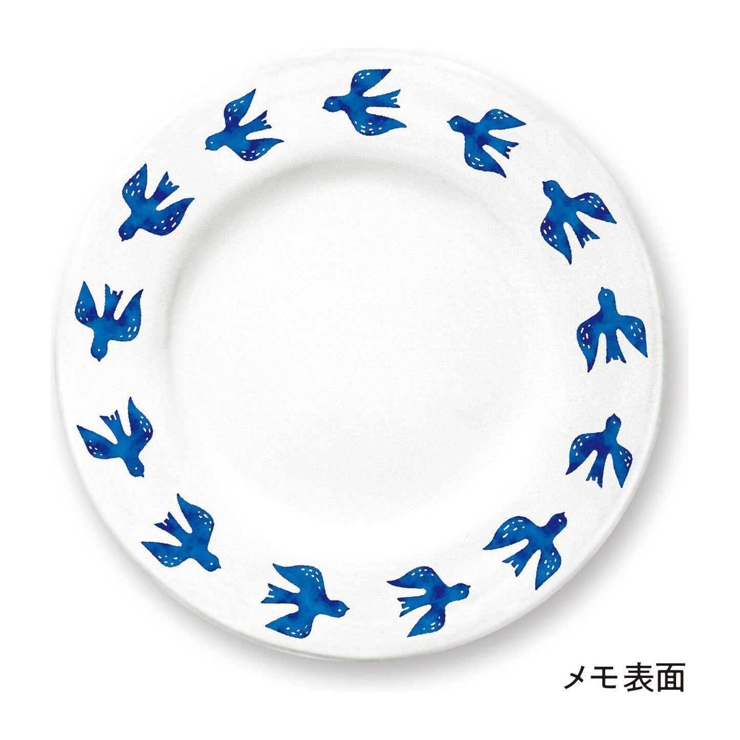 Marumemo Scandinavian Dish Collection Memo Pad - Bird