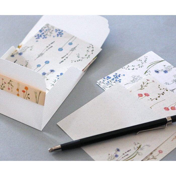 Mocolier Flowelltea Series Wildflowers Memo / Message Card Set