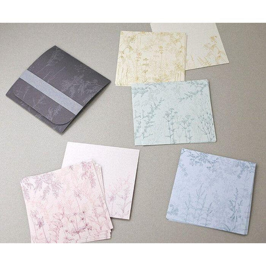 Mocolier Linylane Series Wildflowers Memo / Message Card Set