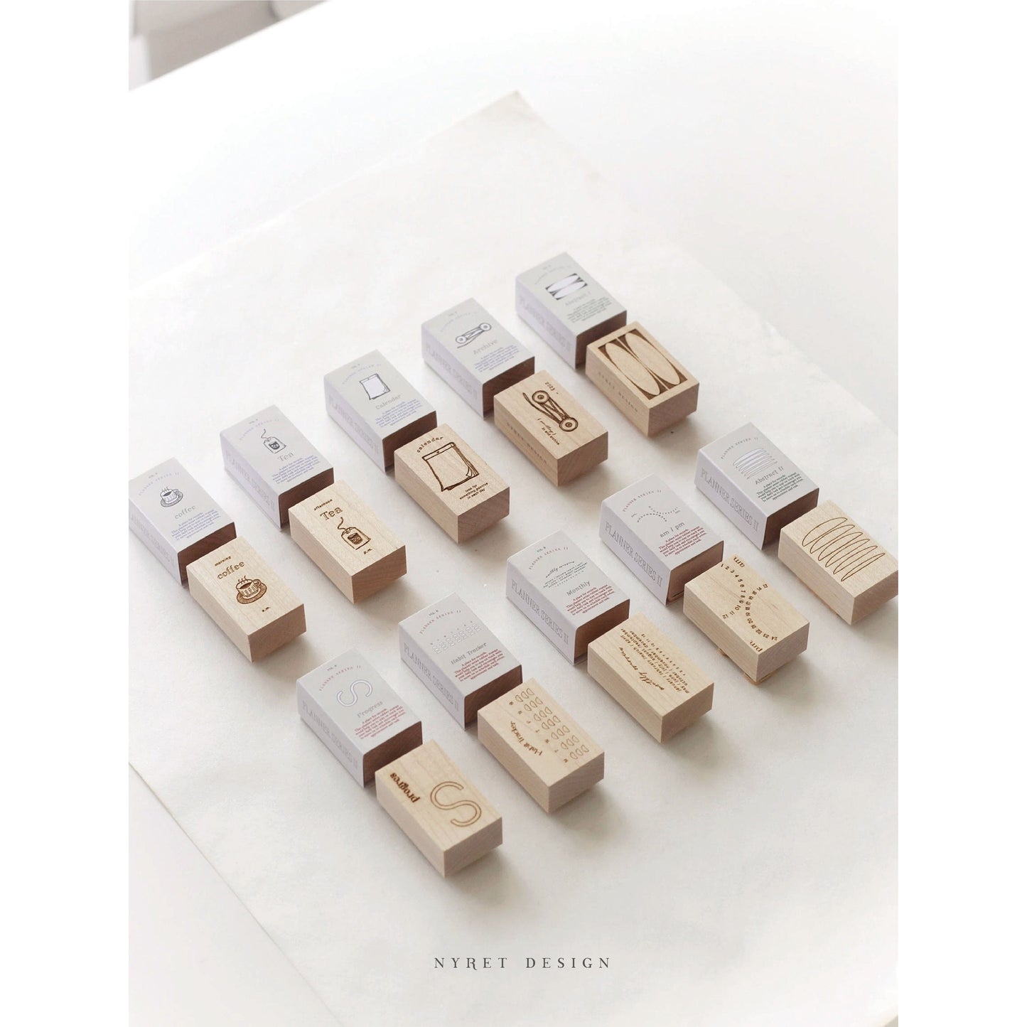 NYRET Design Rubber Stamps - The Planner Series II