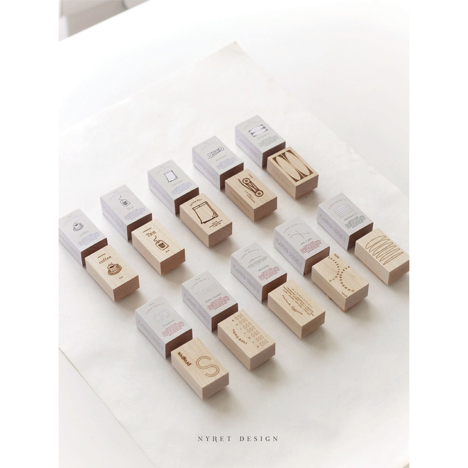 NYRET Design Rubber Stamps - The Planner Series II