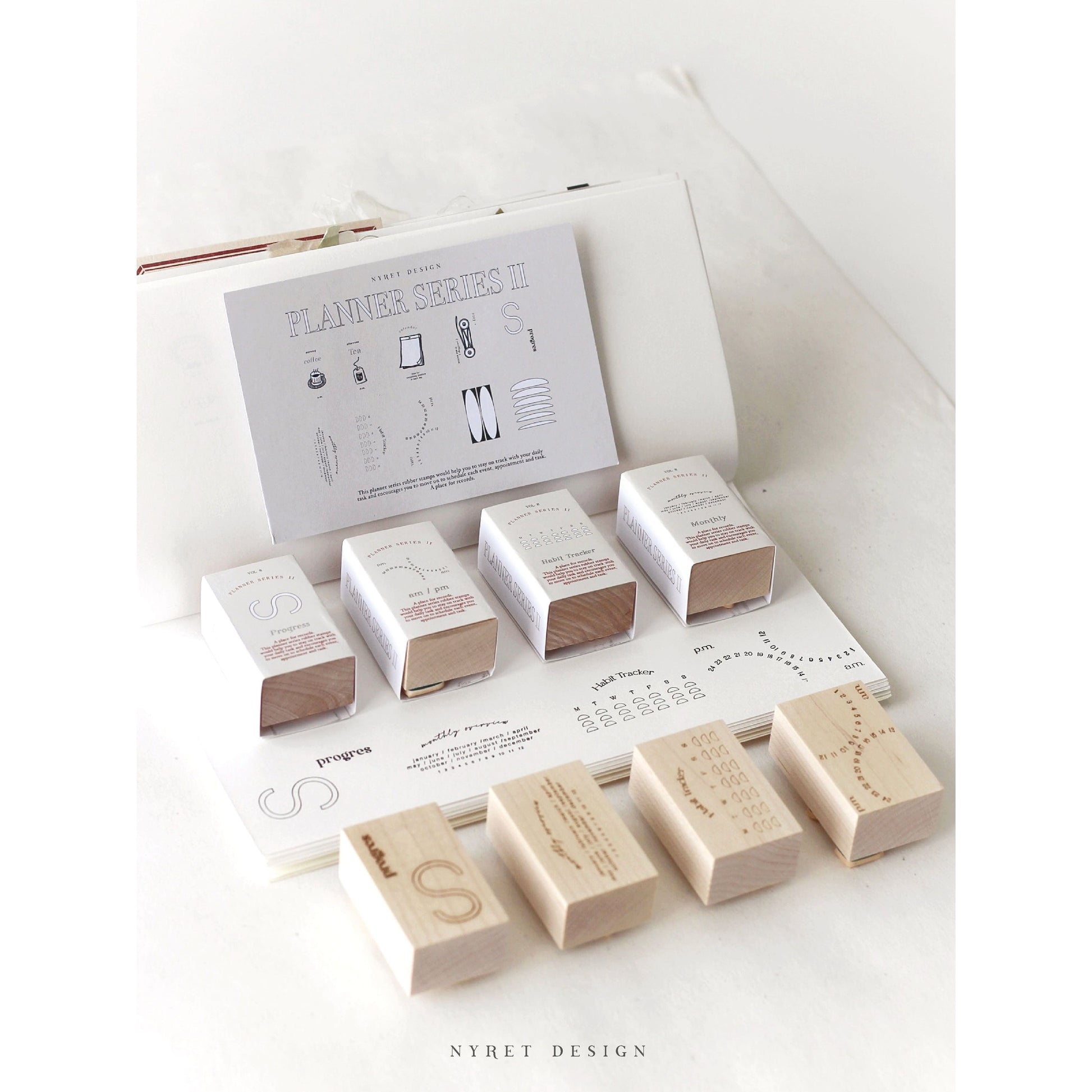 NYRET Design Rubber Stamps - The Planner Series II