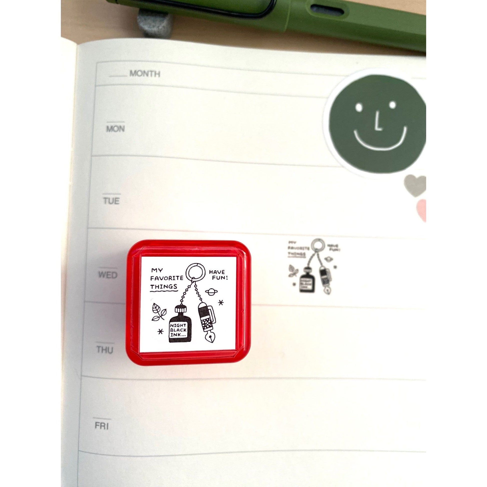 Sanby x Eric Small Things Self Inking Stamp - Key Ring