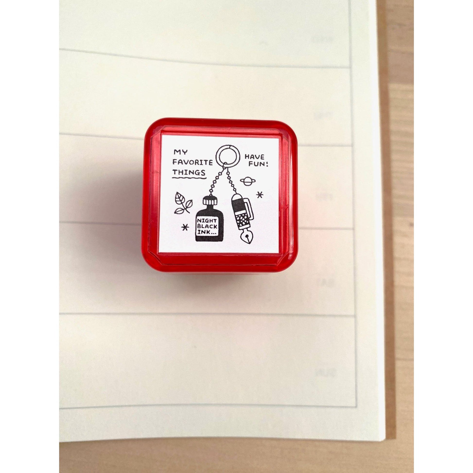 Sanby x Eric Small Things Self Inking Stamp - Key Ring