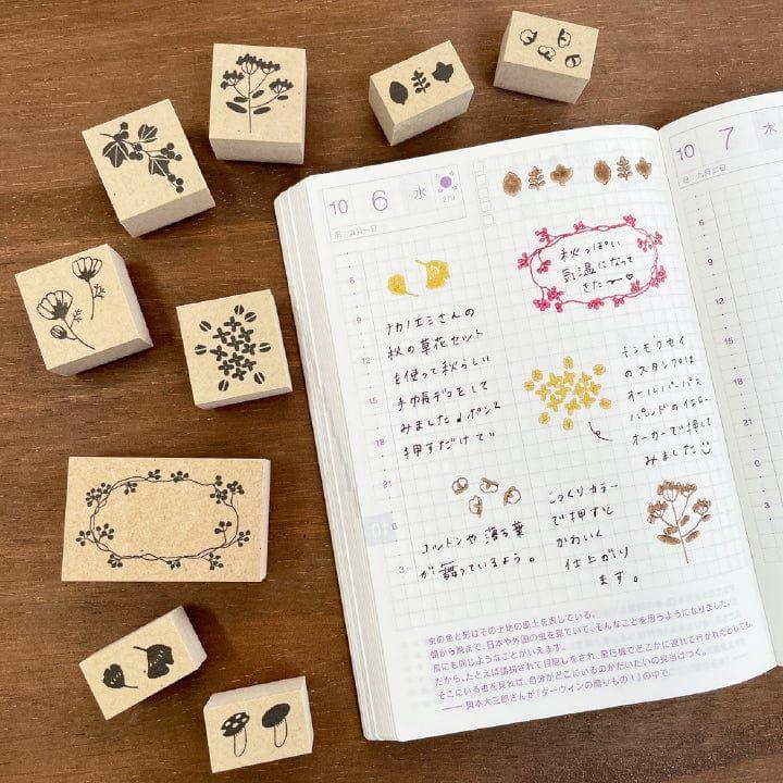 Stamp Marche Rubber Stamp Creator's Stamp Set - Autumn Flower