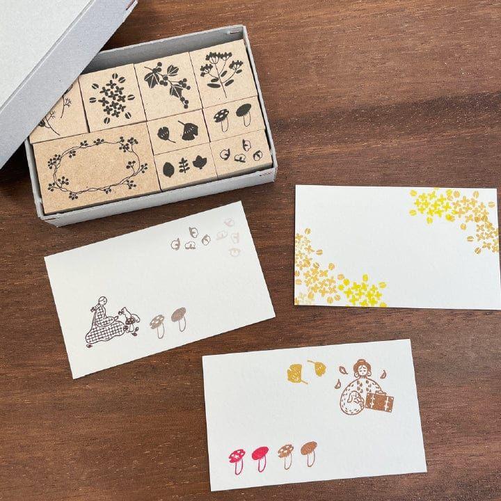 Stamp Marche Rubber Stamp Creator's Stamp Set - Autumn Flower