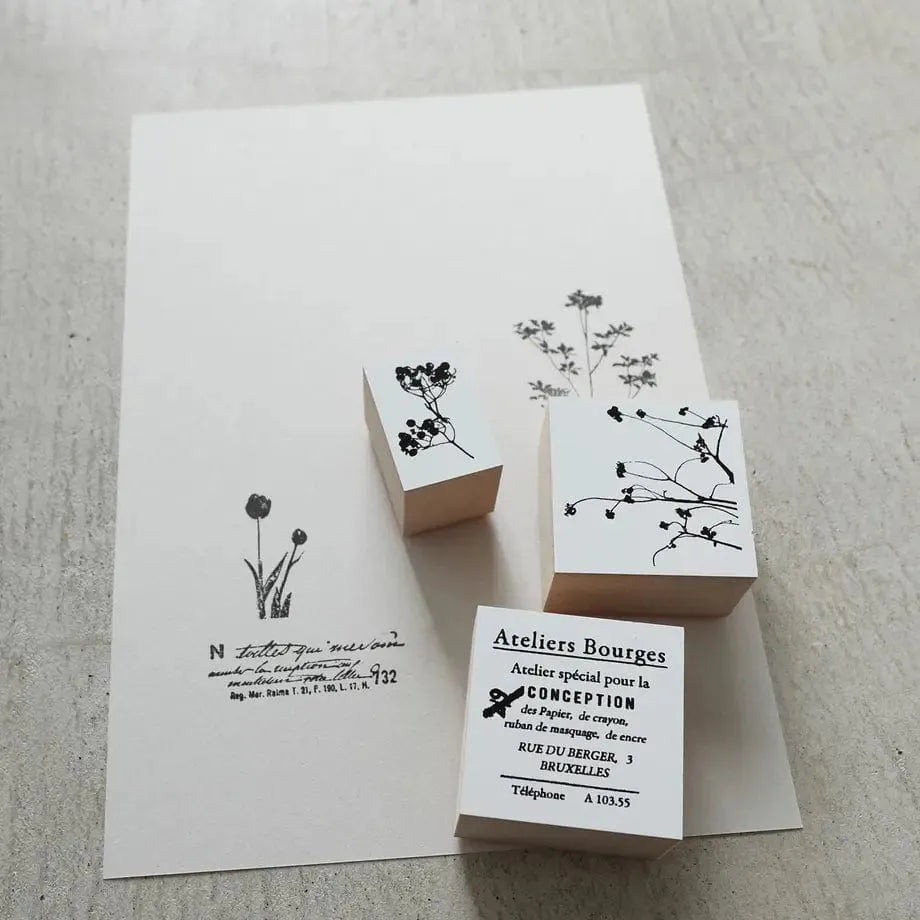 Yohaku Rubber Stamp S-012 - Dodan Azalea