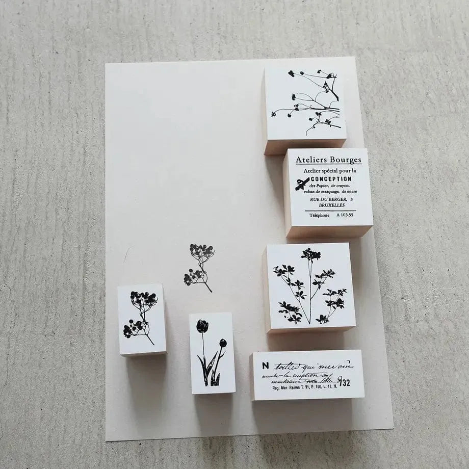 Yohaku Rubber Stamp S-012 - Dodan Azalea