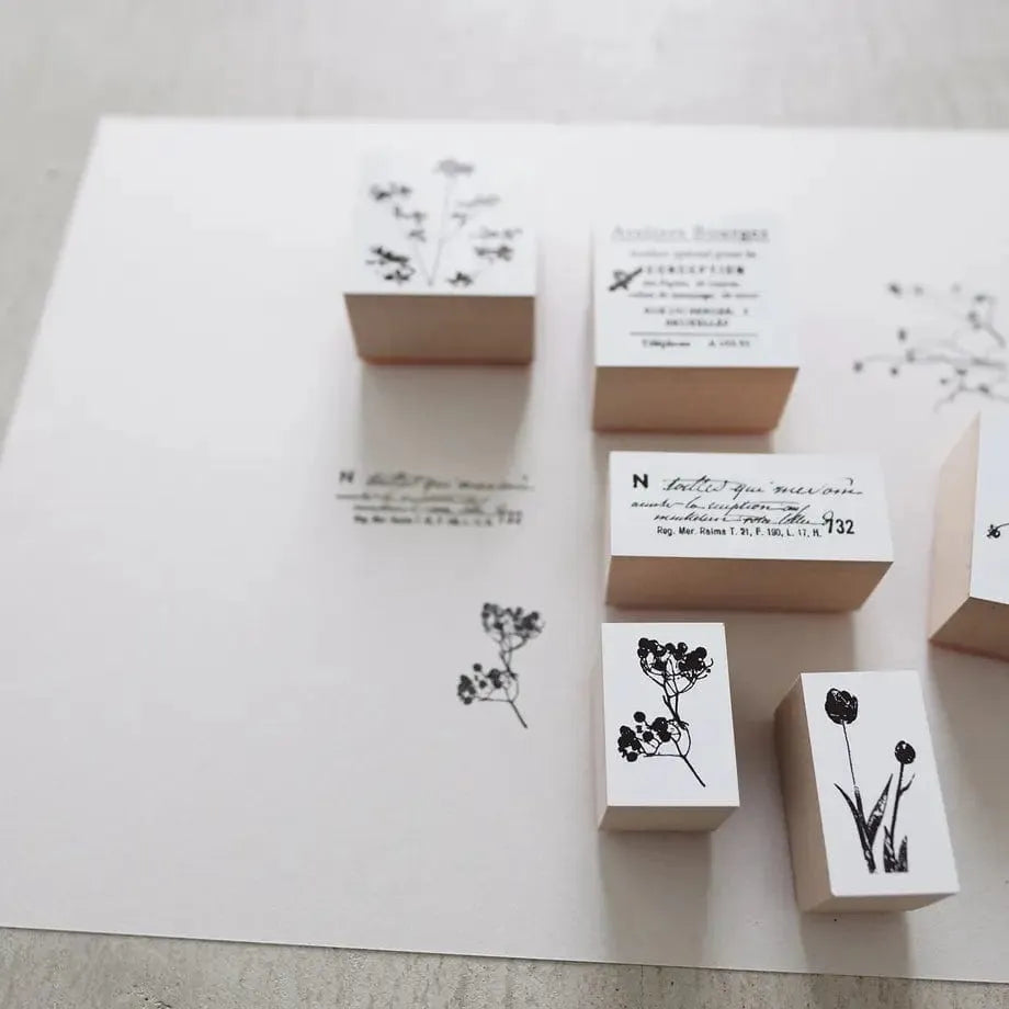 Yohaku Rubber Stamp S-012 - Dodan Azalea